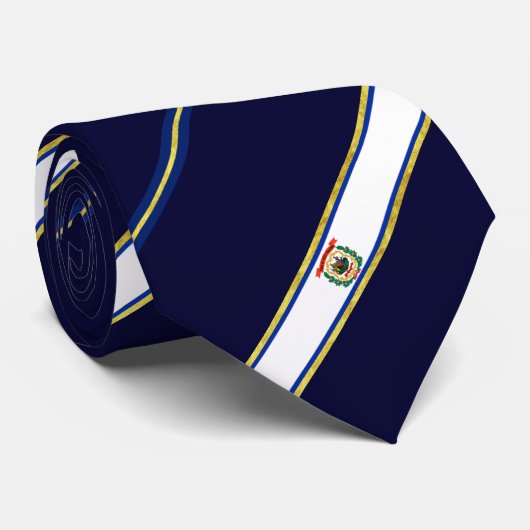 West Virginia stripes Flagge Krawatte (Gerollt)