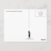 West Virginia Sunrise Blue Postkarte (Rückseite)