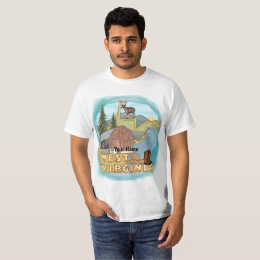 West Virginia T-Shirt (Vorne ganz)