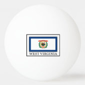 West Virginia Tischtennisball (Vorderseite)