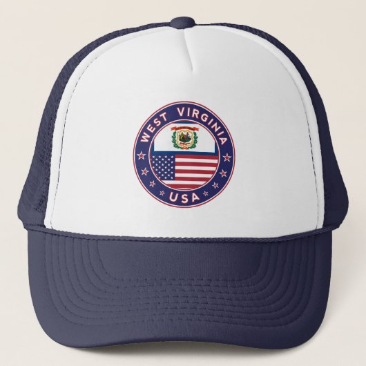 West Virginia Truckerkappe (Vorderseite)