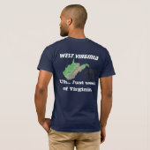 West Virginia: Uh….Gerade westlich Virginias T-Shirt (Schwarz voll)