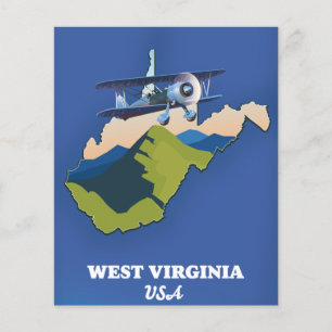 West Virginia USA Karte