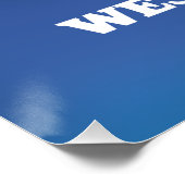 West Virginia USA Karte Poster (Ecke)