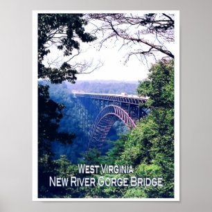 West Virginia - USA - Mosaik - Poster