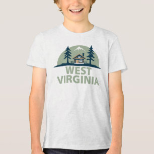 West Virginia, USA Tri-Blend Shirt