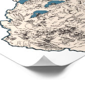 West Virginia Vintage Bildkarte Poster (Ecke)