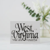 West Virginia W&W_Black Postkarte (Stehend Vorderseite)