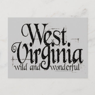 West Virginia W&W_Black Postkarte