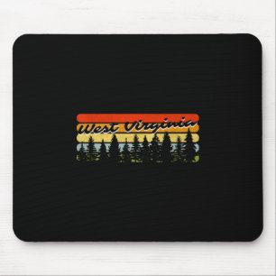 West Virginia Wald Sonnenuntergang Bäume Hütte Äst Mousepad