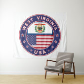 West Virginia Wandteppich (Beispiel (Horizontal))