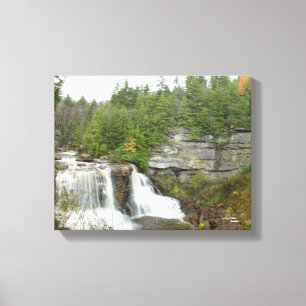 West Virginia Wasserfall Stretched Canvas Print Leinwanddruck