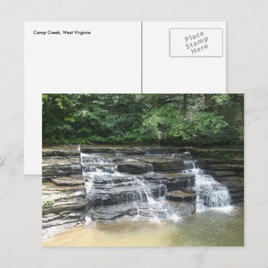 West Virginia Waterfall Postkarte (Vorne/Hinten)