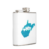 West Virginia Wave Fishing Flachmann (Rechts)