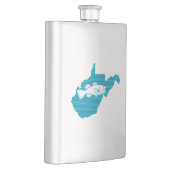 West Virginia Wave Fishing Flachmann (Rechts)