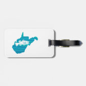 West Virginia Wave Fishing Gepäckanhänger (Rückseite horizontal)