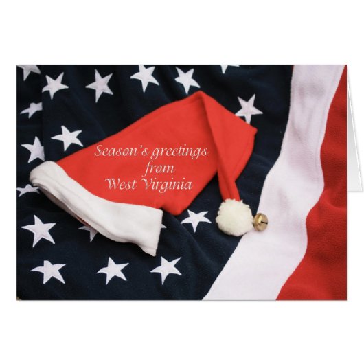 West Virginia Weihnachtskarte, Staat spezifisch (Vorderseite (Horizontal))