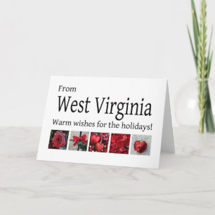 West Virginia Weihnachtskarte, Staat spezifisch Feiertagskarte