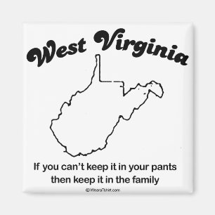 WEST VIRGINIA - "WEST- VIRGINIAStaats-MOTTO" Magnet