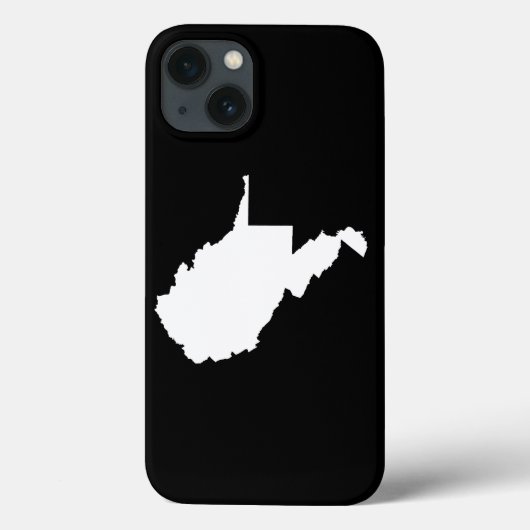 West Virginia White und Black Case-Mate iPhone Hülle (Rückseite)