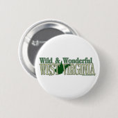 West Virginia wild und Wonderful_2 Button (Vorne & Hinten)