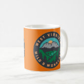  West Virginia Wild & Wonderful Mug Kaffeetasse (VorderseiteRechts)
