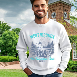 West Virginia Wilderness Bear Souvenir Sweatshirt