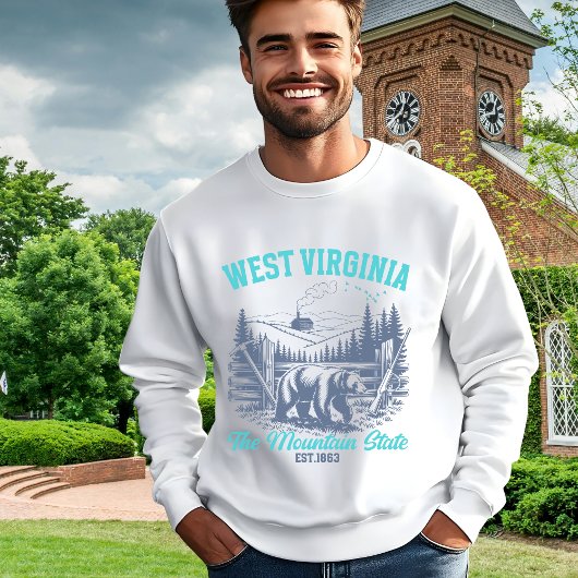 West Virginia Wilderness Bear Souvenir Sweatshirt
