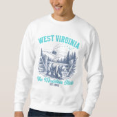 West Virginia Wilderness Bear Souvenir Sweatshirt (Vorderseite)