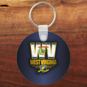 West Virginia (WV) Schlüsselanhänger (Vorderseite)