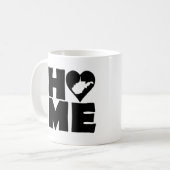 West Virginia Zuhause Heart Staat Tasse oder Trave (Vorderseite Links)