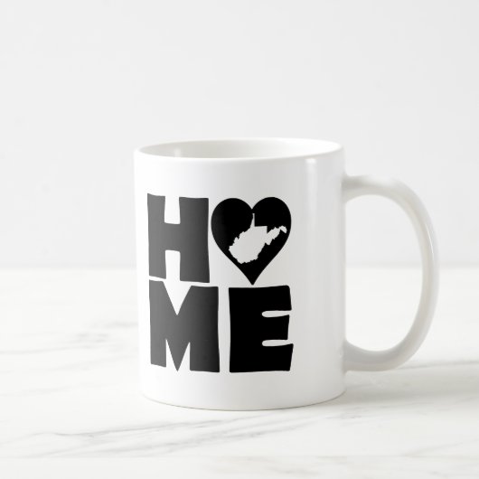West Virginia Zuhause Heart Staat Tasse oder Trave (Rechts)