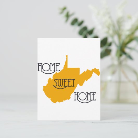 West Virginia Zuhause Sweet Zuhause von US Custom  Postkarte (Stehend Vorderseite)