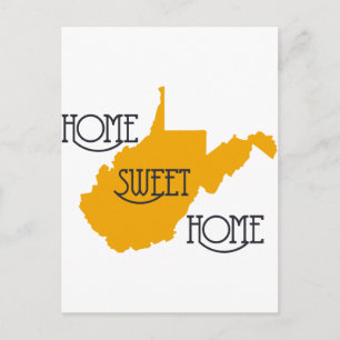 West Virginia Zuhause Sweet Zuhause von US Custom  Postkarte