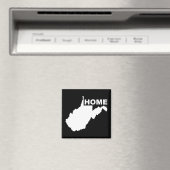 West Virginia Zuhause weg vom Staat Kühlschrankmag Magnet (In Situ (Geschirrspüler))