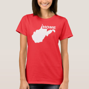 West Virginia Zuhause weg von State T-Shirt Tees