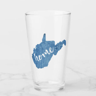 West Virginia Zuhause Wood Grain Glas