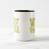 West Virginia Zweifarbige Tasse (Mittel)