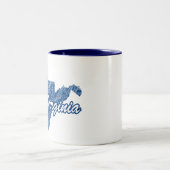 West Virginia Zweifarbige Tasse (Mittel)