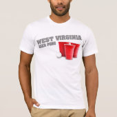 West- Virginiabier Pong T - Shirt (Vorderseite)