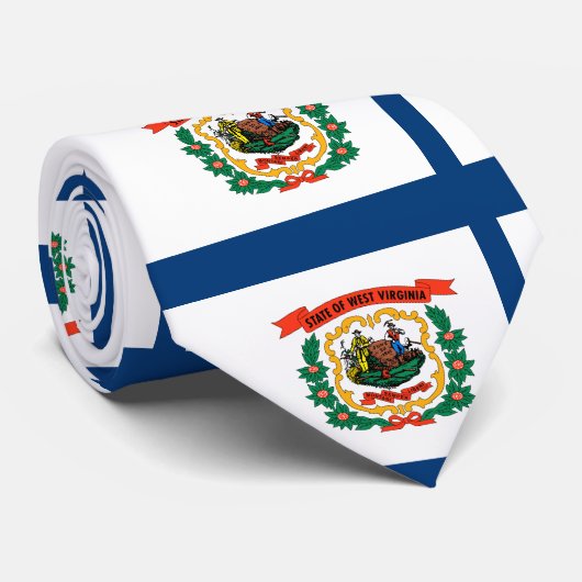 West- Virginiaflagge Krawatte (Gerollt)