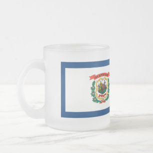 West- Virginiaflagge Mattglastasse