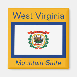 West- Virginiaflaggen-Magnet Magnet