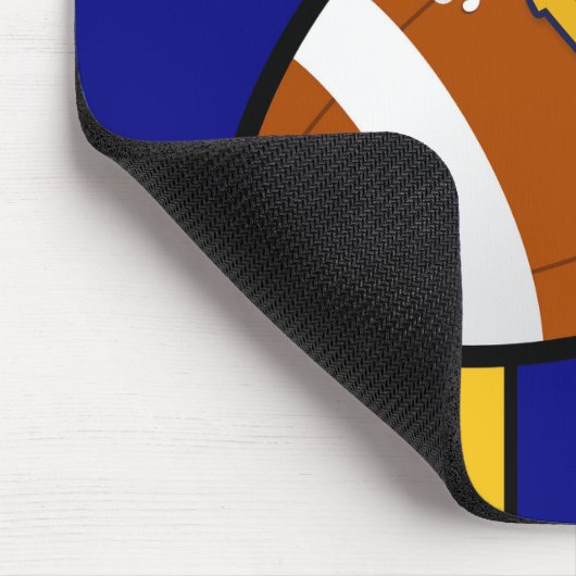 West- Virginiafußball-Blau-und Goldstolz Mousepad (Ecke)