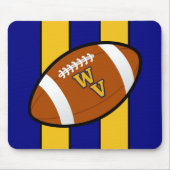 West- Virginiafußball-Blau-und Goldstolz Mousepad (Vorne)