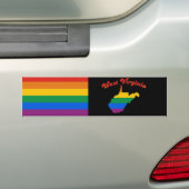 WEST- VIRGINIAGay Pride Autoaufkleber (Auf Auto)