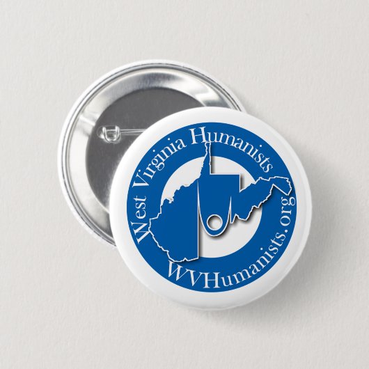 West- Virginiahumanist-Knopf Button (Vorne & Hinten)
