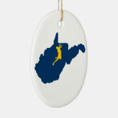 West- Virginiaklettern Keramik Ornament (Rechts)