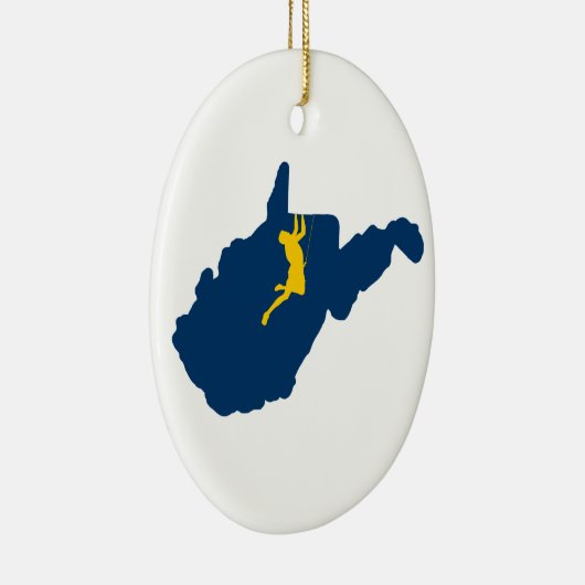 West- Virginiaklettern Keramik Ornament (Rechts)