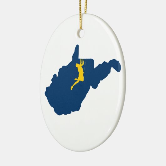 West- Virginiaklettern Keramik Ornament (Links)